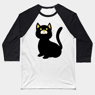 Lucky Black Cat Baseball T-Shirt